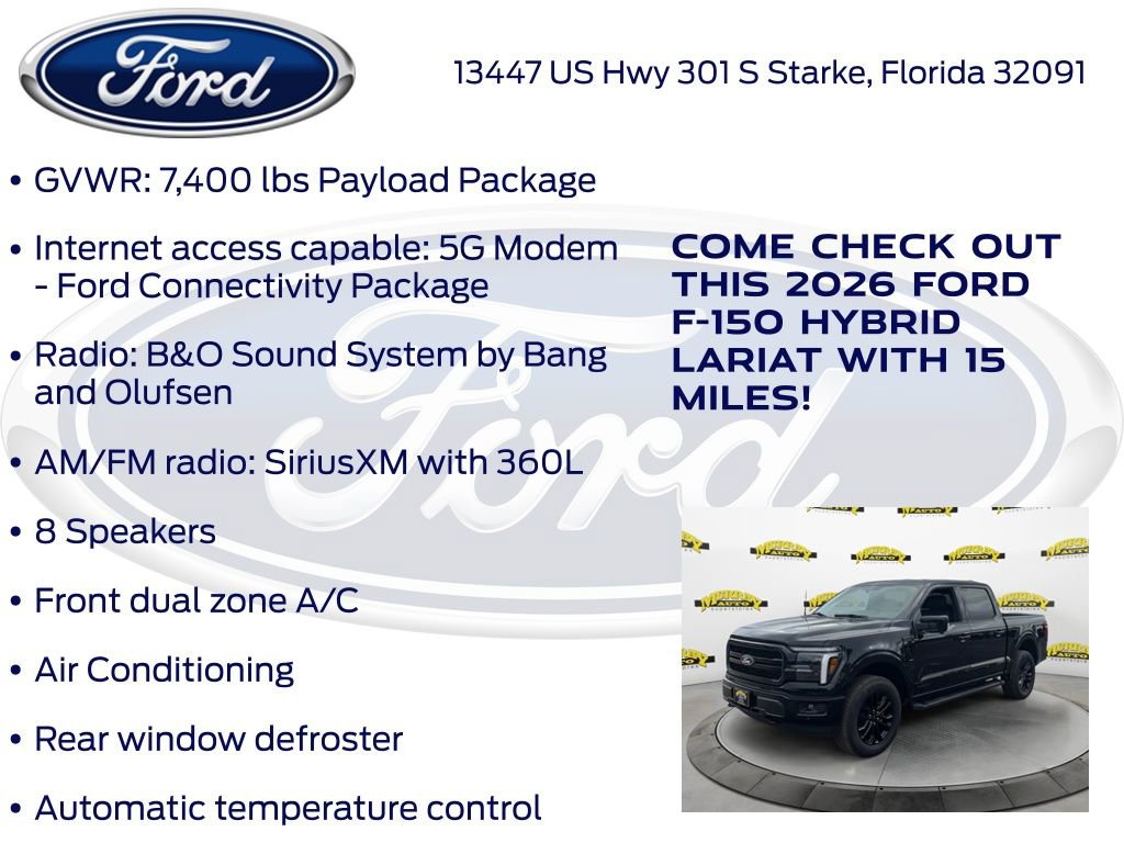 New 2026 Ford F150 Lariat w/ Equipment Group 501A Mid AWD/4WD image 30