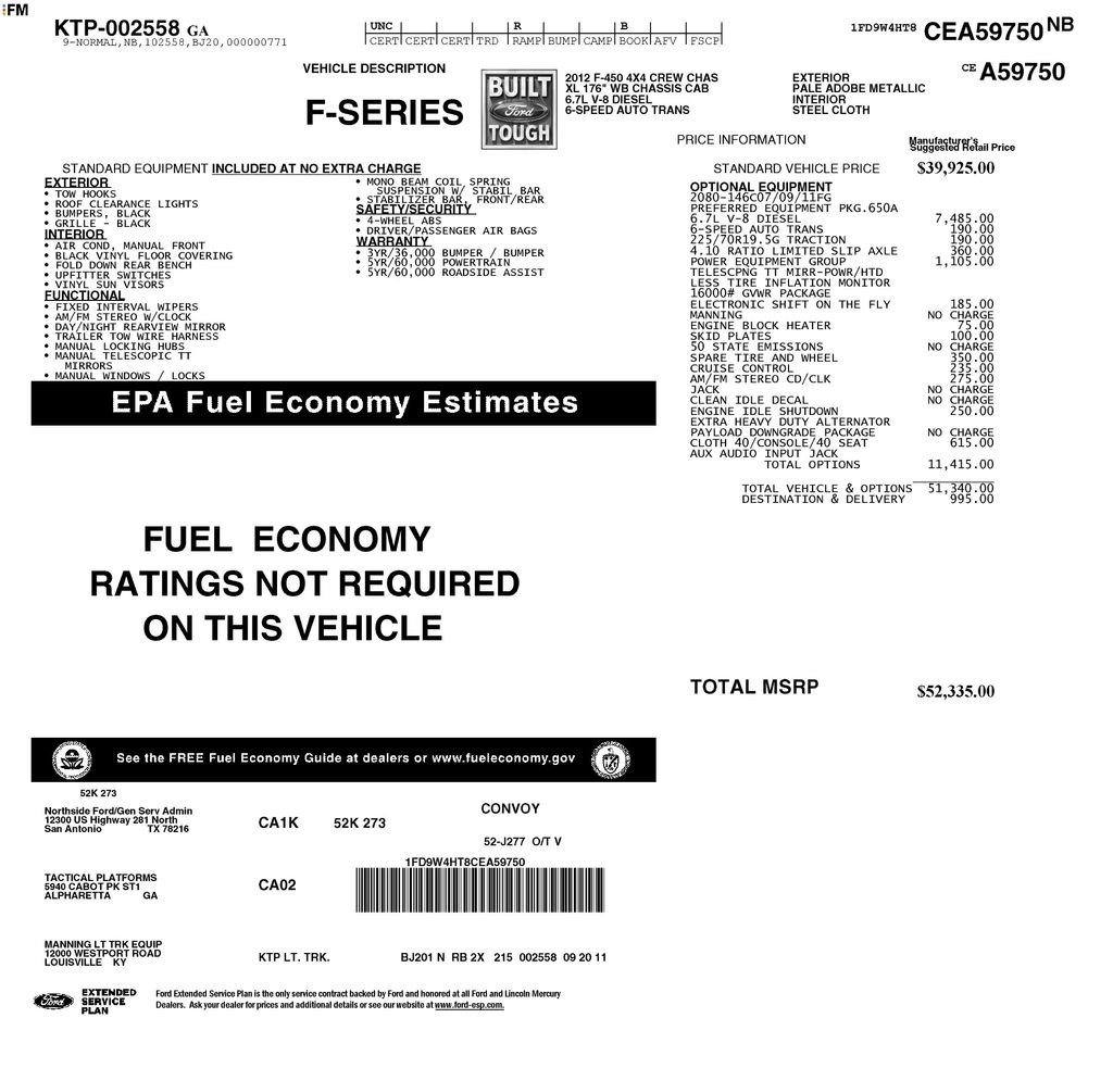 Used 2012 Ford F450 XL w/ PWR Equipment Group image 9