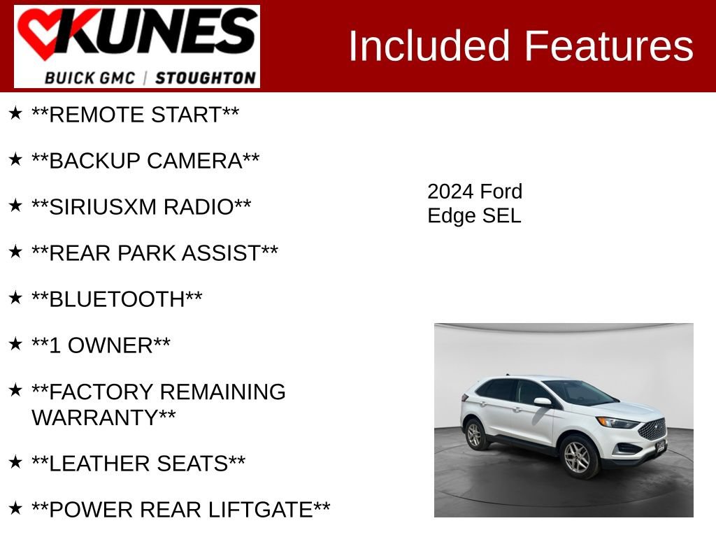 Used 2024 Ford Edge SEL AWD/4WD image 2