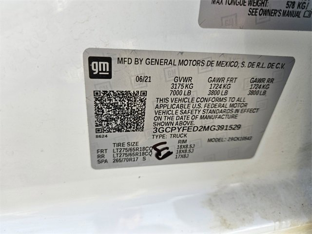 Used 2021 Chevrolet Silverado 1500 LT Trail Boss w/ Bed Protection Package image 17