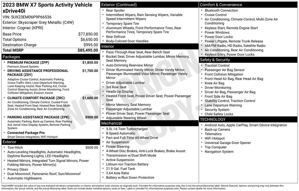 Used 2023 BMW X7 xDrive40i w/ Premium Package image 5