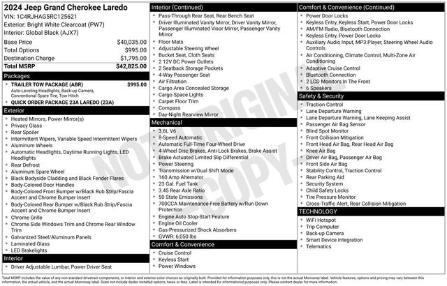 Used 2024 Jeep Grand Cherokee Laredo w/ Trailer Tow Package image 4