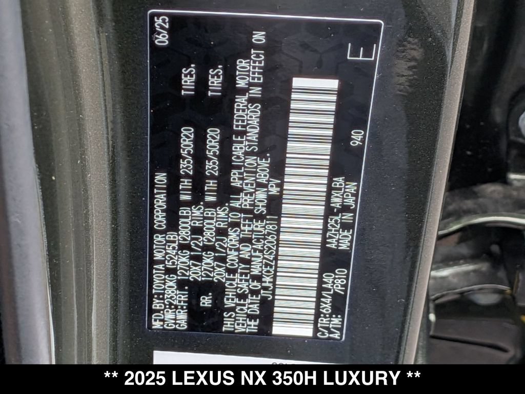 Used 2025 Lexus NX 350h AWD w/ Cold Area Package image 27