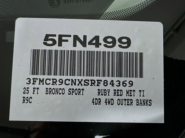 New 2025 Ford Bronco Sport Outer Banks w/ Outer Banks Tech Package+ image 18