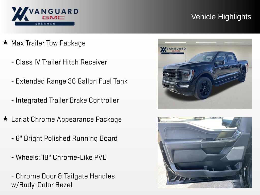 Used 2022 Ford F150 Lariat w/ Equipment Group 502A High image 21