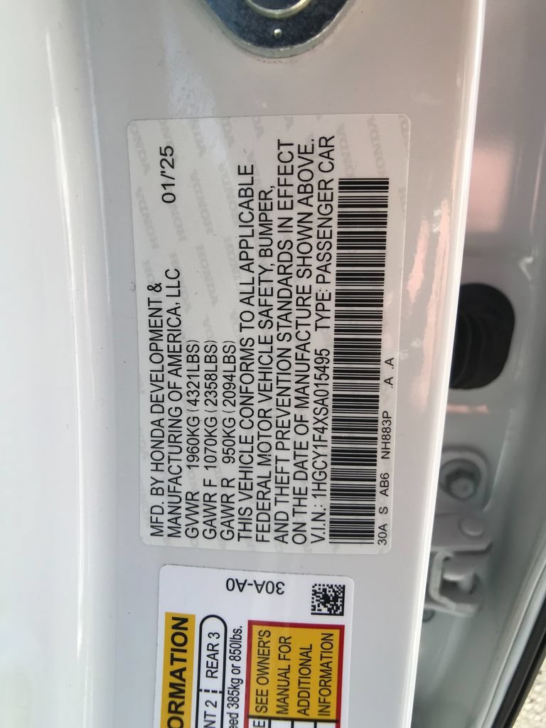 Certified 2025 Honda Accord SE image 16