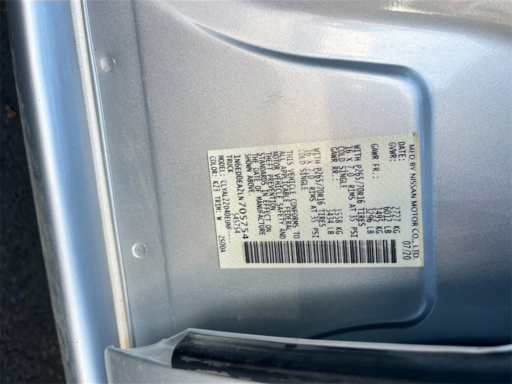 Used 2020 Nissan Frontier SV image 30