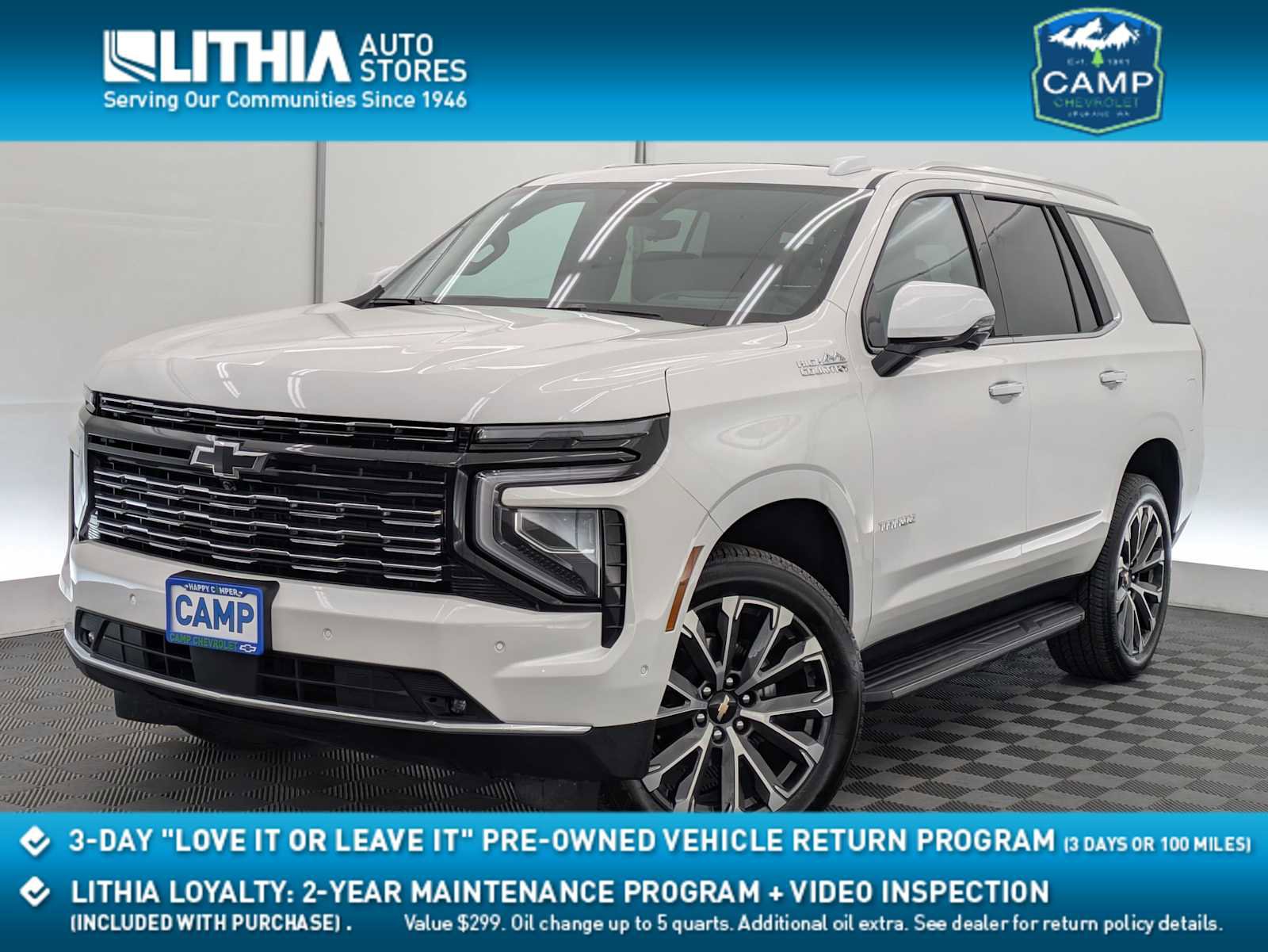Used 2025 Chevrolet Tahoe High Country w/ Sun And Tow Package AWD/4WD image 1