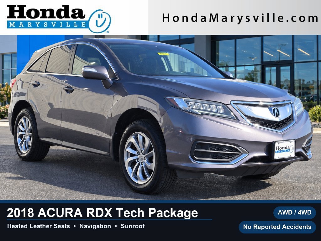Used 2018 Acura RDX w/ Technology Package AWD/4WD image 1