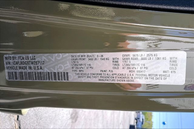 New 2026 Jeep Wrangler Unlimited Sport AWD/4WD image 13