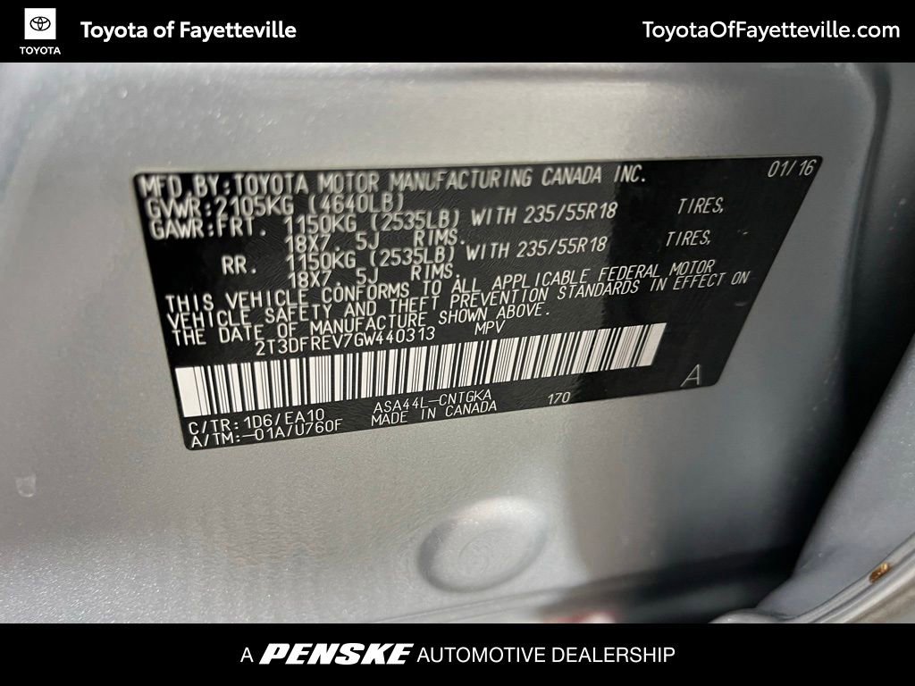 Used 2016 Toyota RAV4 Limited AWD/4WD image 23