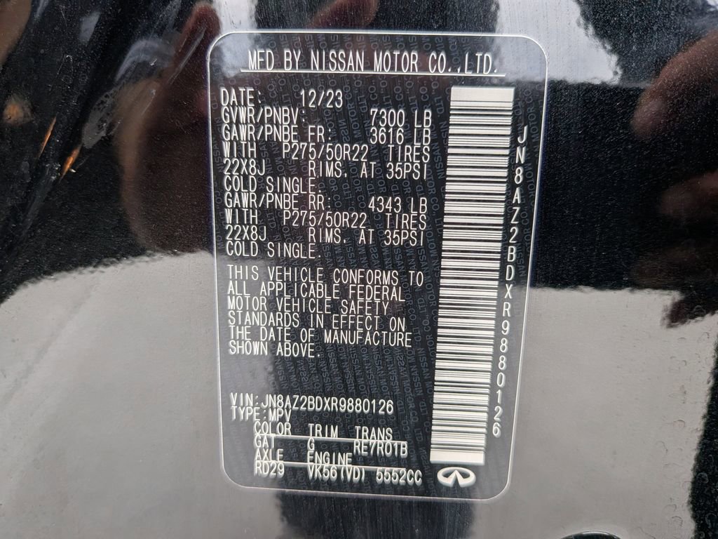 Used 2024 INFINITI QX80 Sensory RWD image 33
