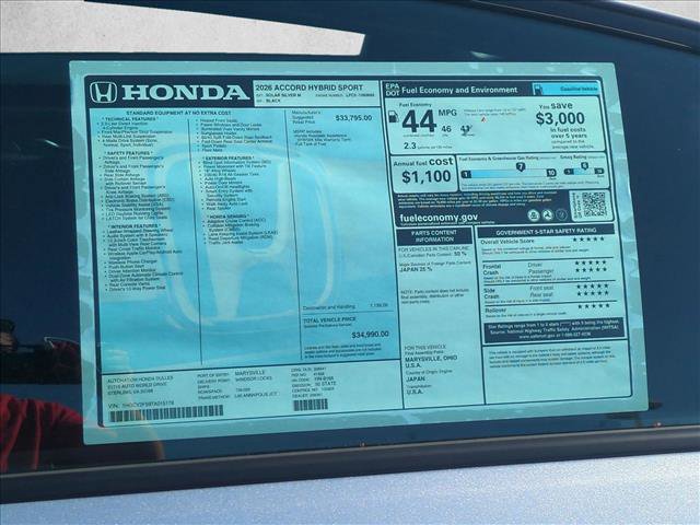 New 2026 Honda Accord Sport image 17