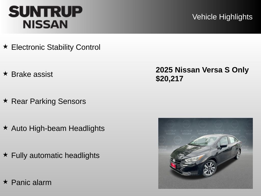 Used 2025 Nissan Versa S w/ S Plus Package image 30