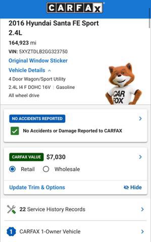 Used 2016 Hyundai Santa Fe Sport AWD/4WD image 13