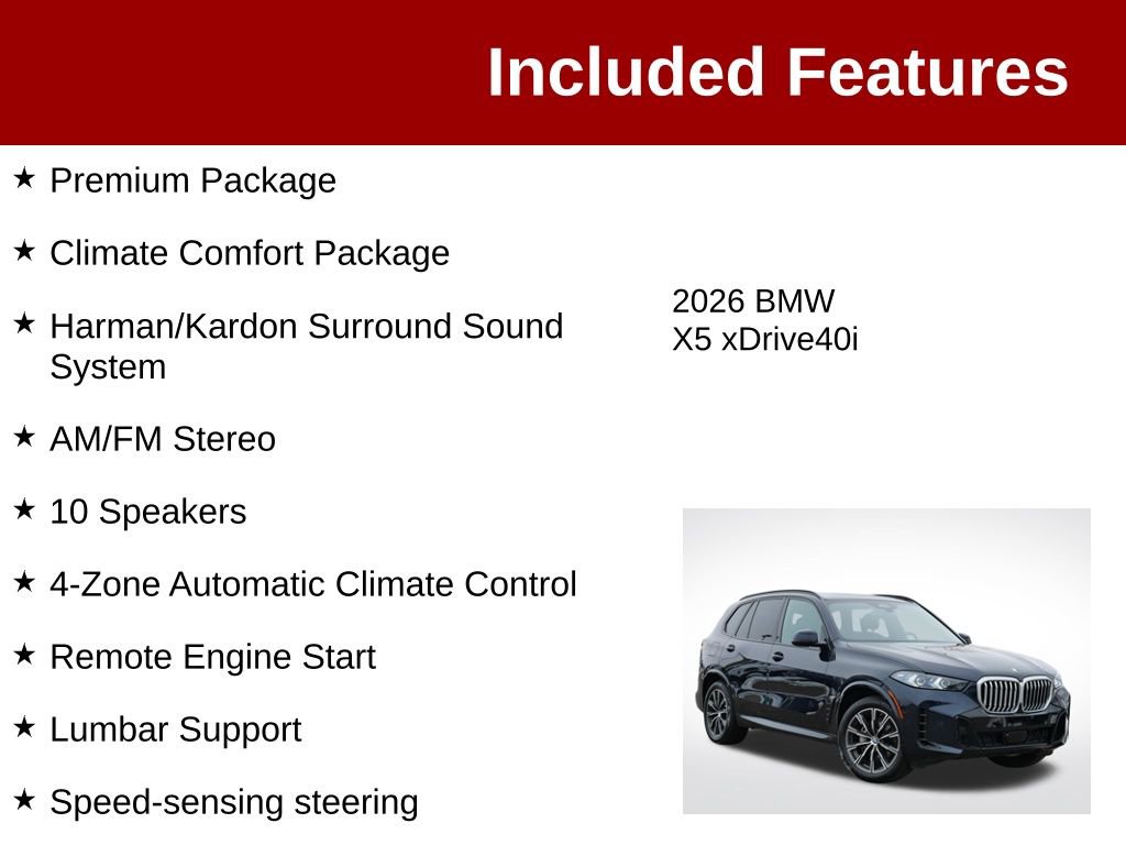 Used 2026 BMW X5 xDrive40i AWD/4WD image 4