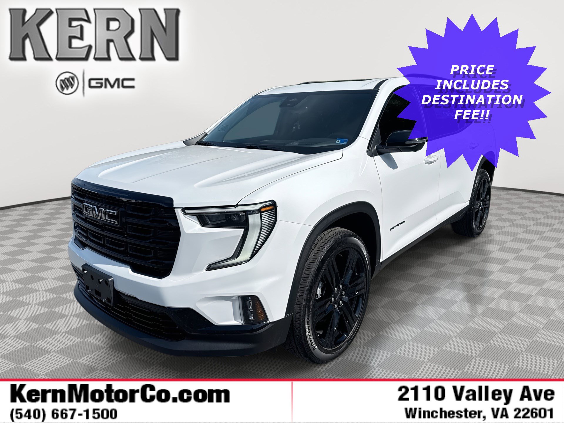 New 2026 GMC Acadia Elevation w/ Black Edition