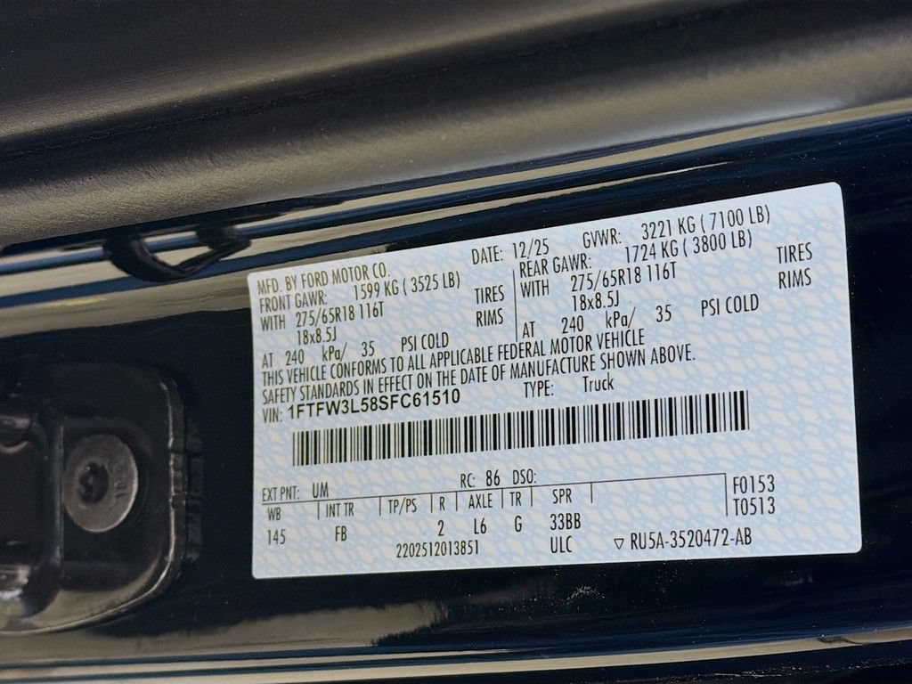 New 2025 Ford F150 XLT w/ Equipment Group 302A MID AWD/4WD image 40