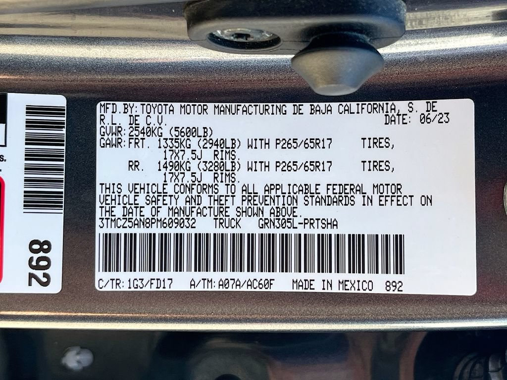 Used 2023 Toyota Tacoma TRD Sport w/ Advanced Technology Package AWD/4WD image 29