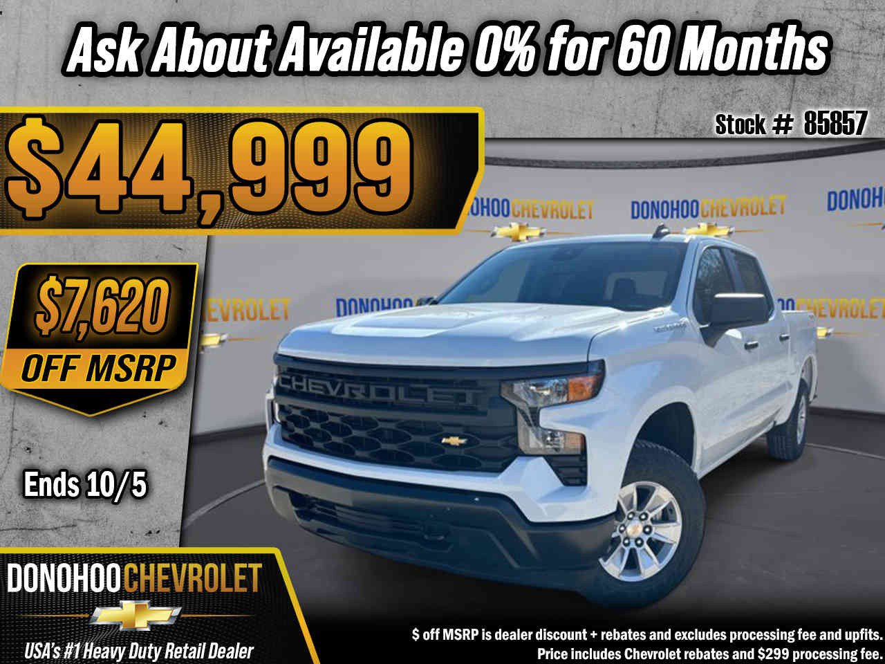 New 2026 Chevrolet Silverado 1500 W/T w/ WT Value Package AWD/4WD image 1