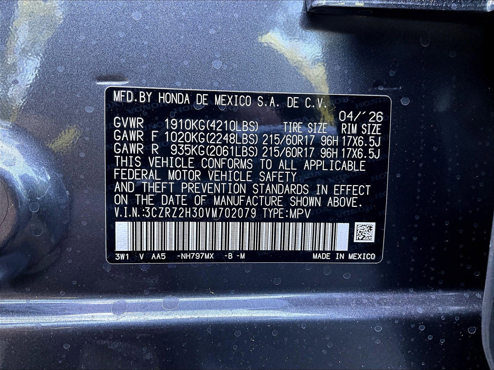 New 2027 Honda HR-V LX image 21