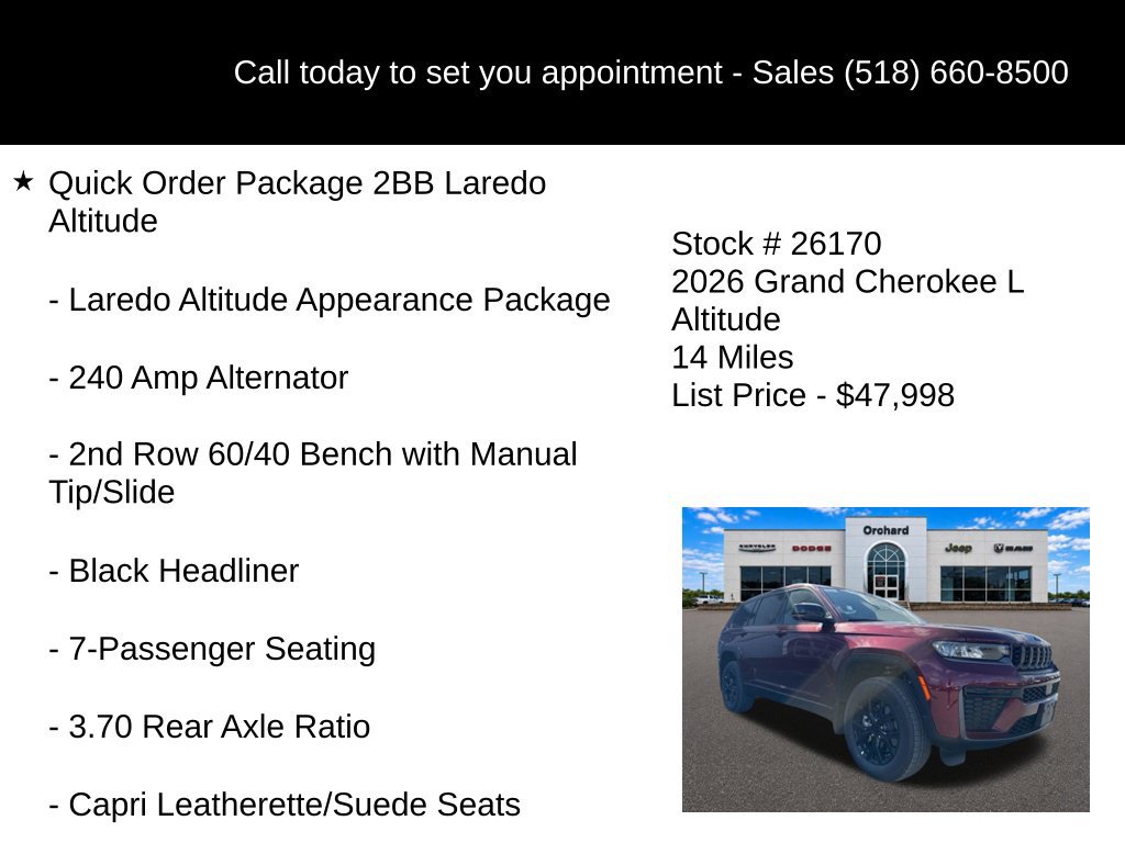 New 2026 Jeep Grand Cherokee L 4WD image 5