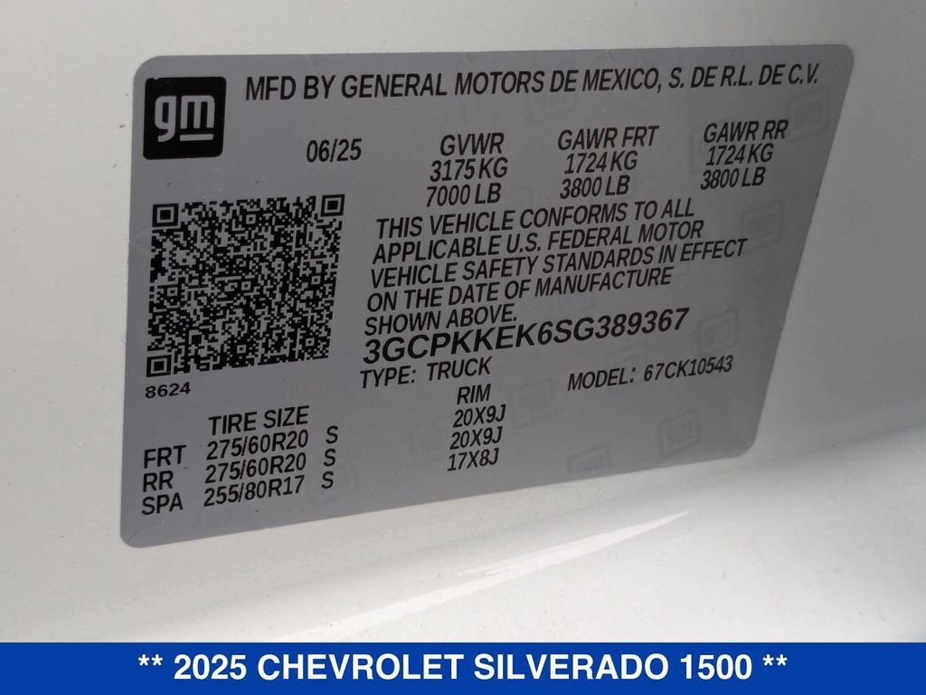 New 2025 Chevrolet Silverado 1500 LT AWD/4WD image 34