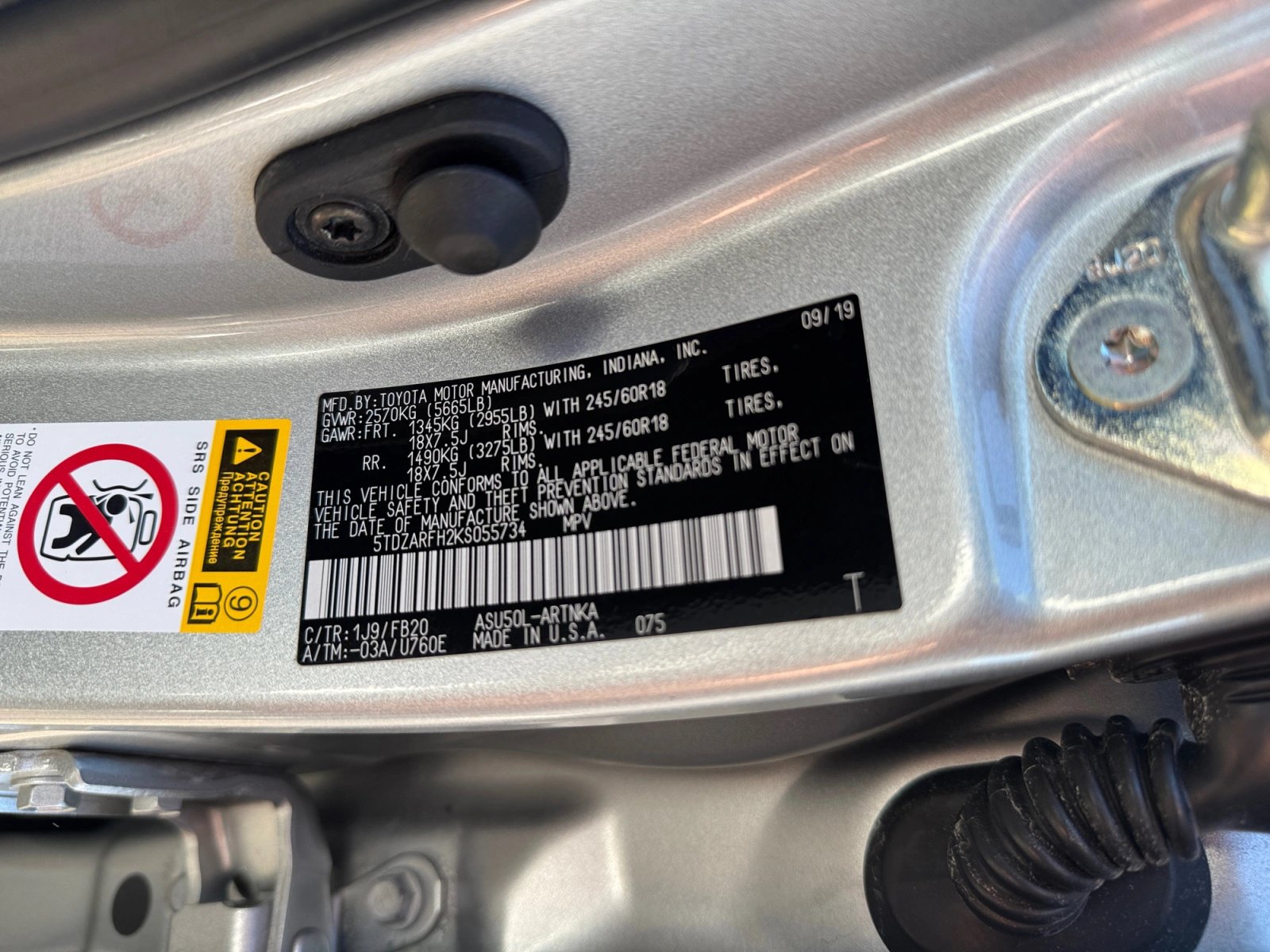Used 2019 Toyota Highlander LE FWD image 13