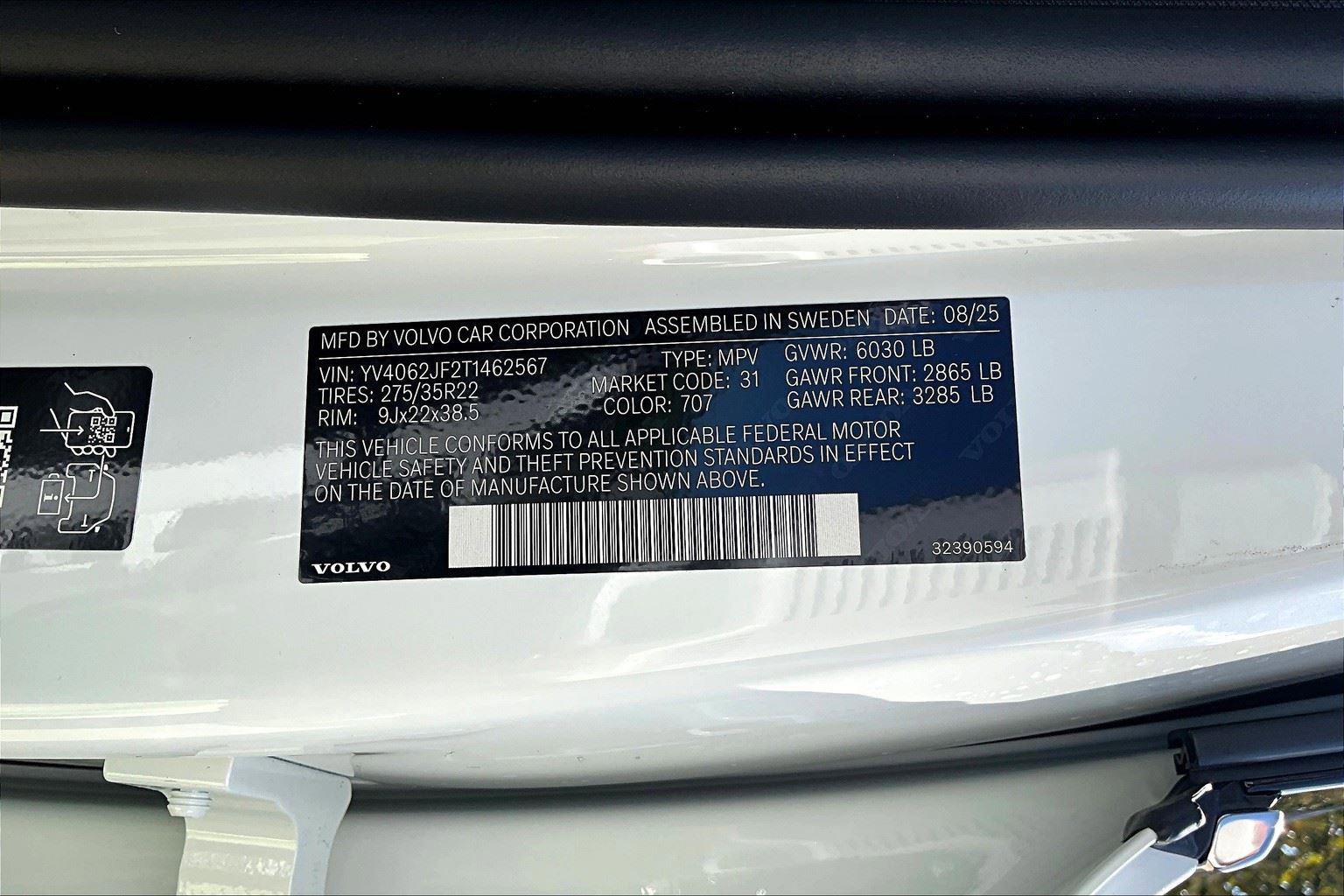 New 2026 Volvo XC90 B6 Ultra w/ Protection Package Premier image 26
