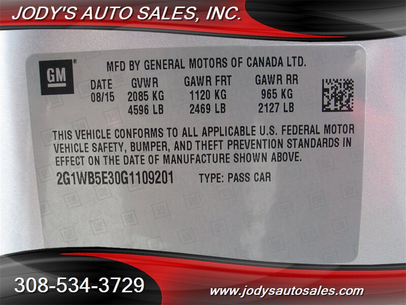 Used 2016 Chevrolet Impala LT FWD image 34