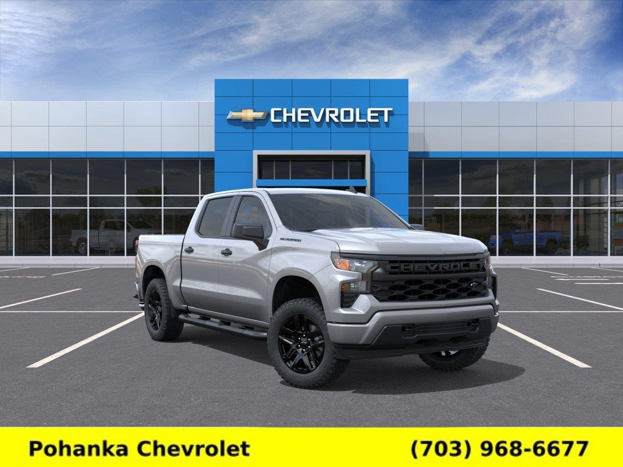 New 2026 Chevrolet Silverado 1500 Custom w/ Turbomax Blackout Package
