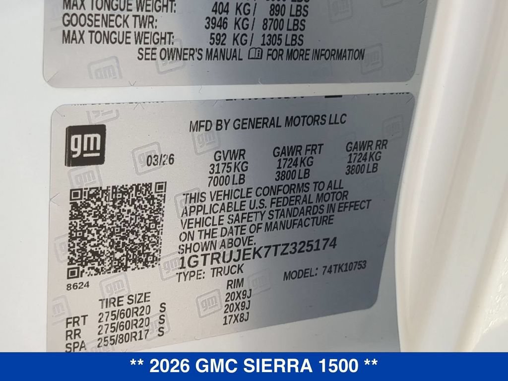 New 2026 GMC Sierra 1500 Elevation AWD/4WD image 33