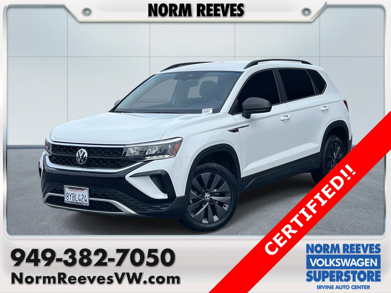 Certified 2022 Volkswagen Taos S image 1