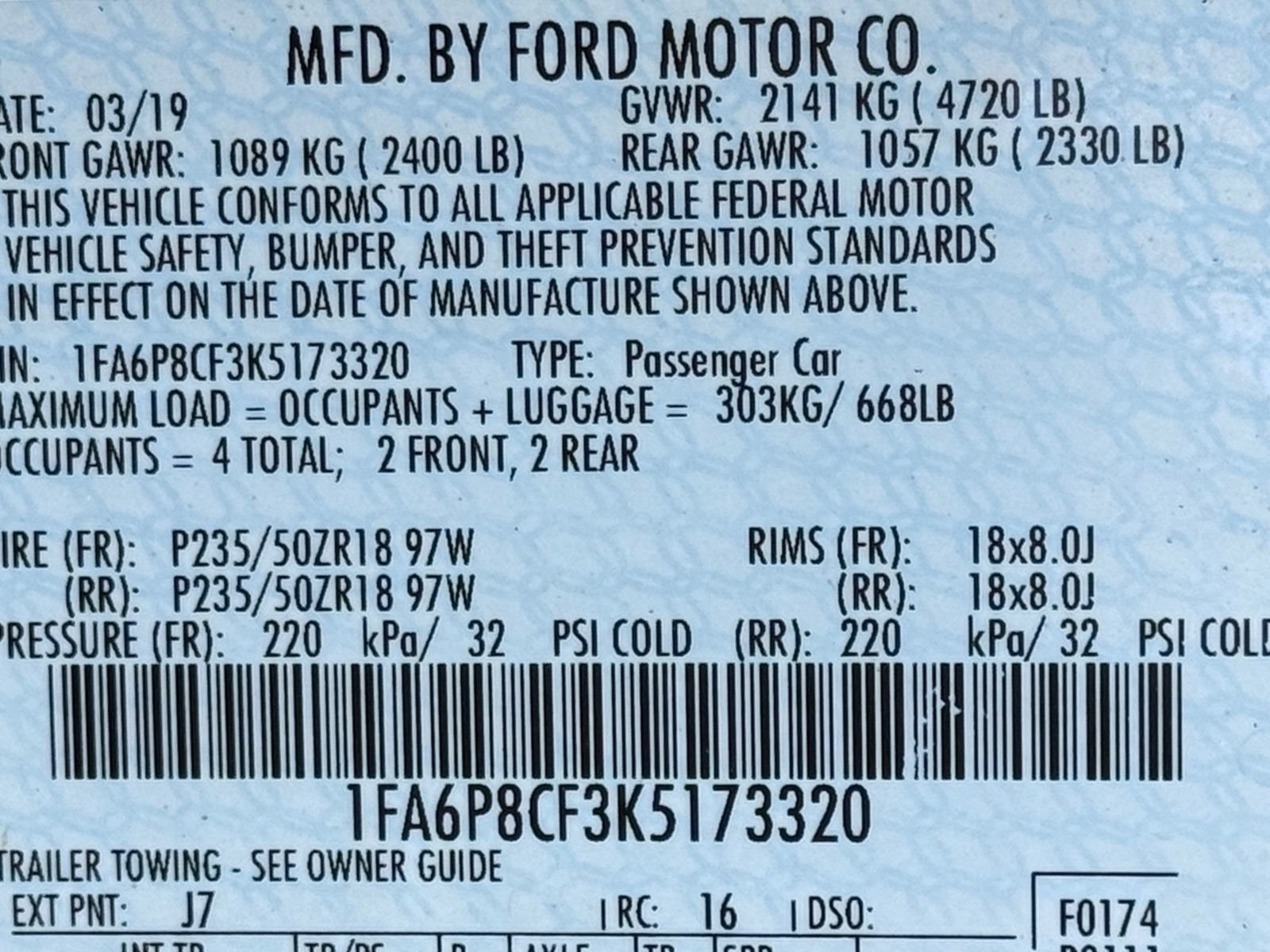 Used 2019 Ford Mustang GT w/ Equipment Group 301A RWD image 45