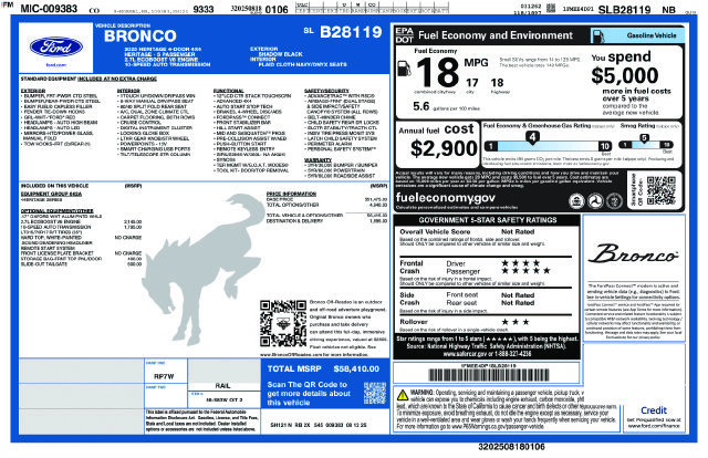 Used 2025 Ford Bronco Heritage Edition AWD/4WD image 4