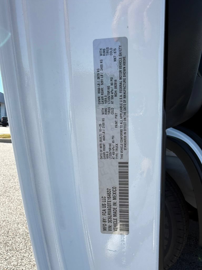 New 2026 RAM ProMaster 1500 w/ Convenience Group FWD image 29