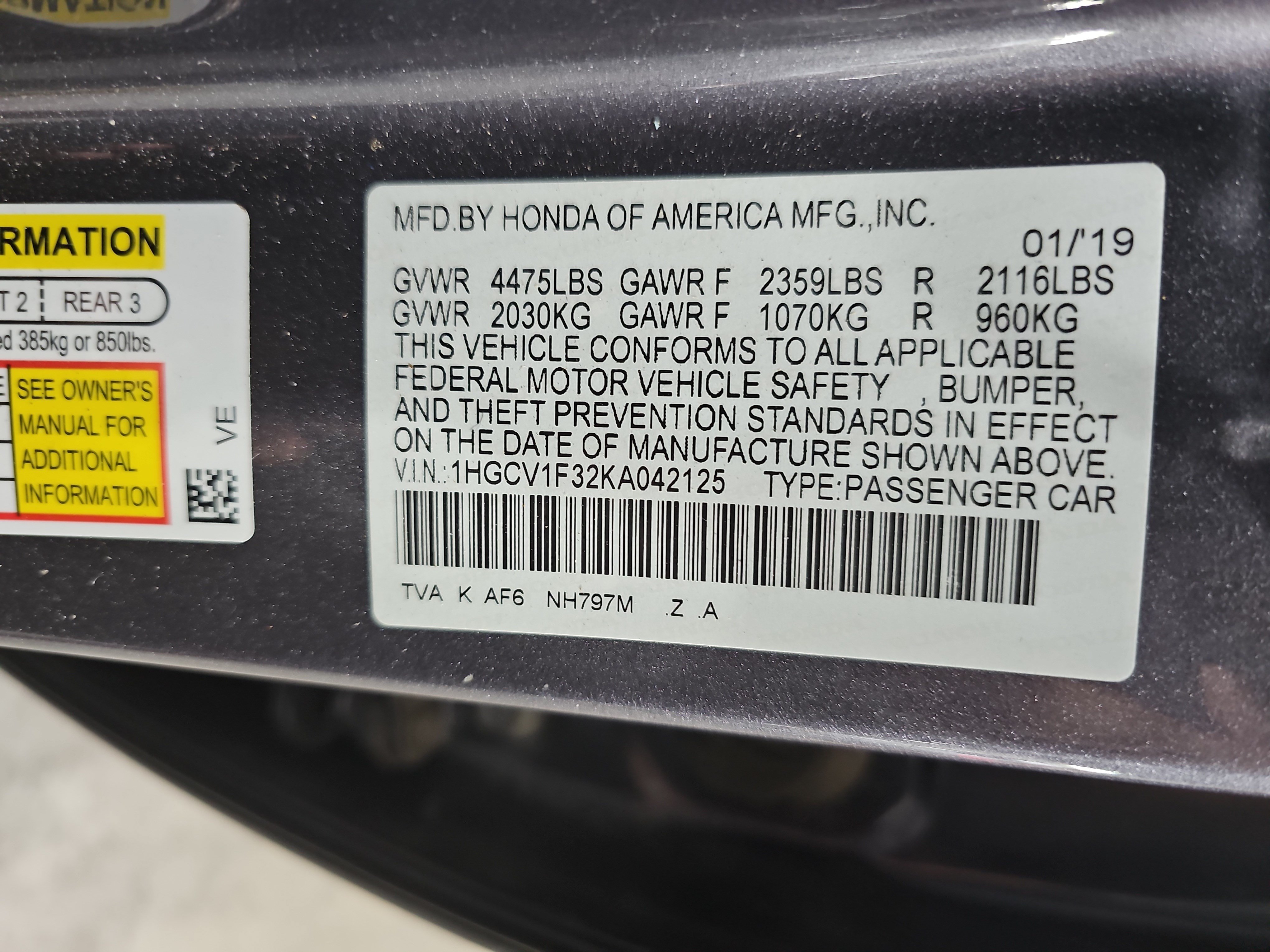 Used 2019 Honda Accord Sport image 35