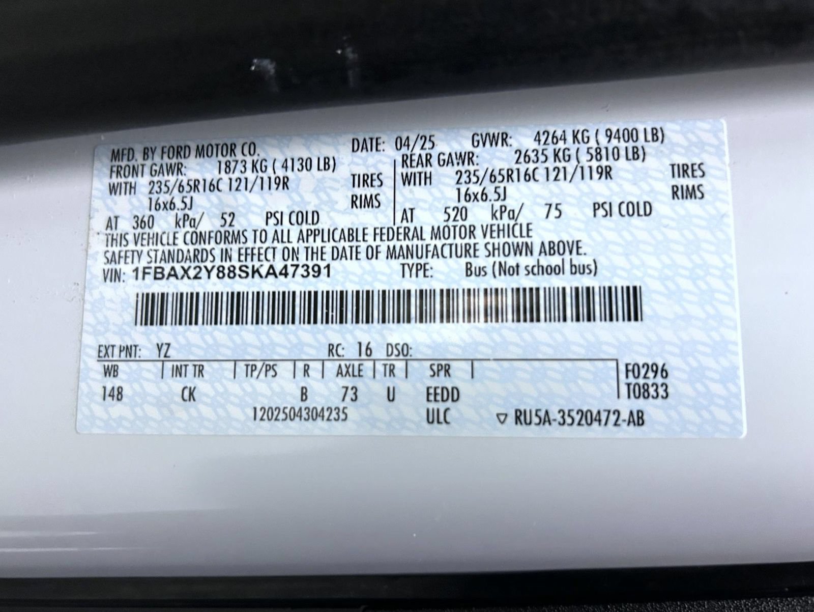 Used 2025 Ford Transit 350 XLT RWD image 24