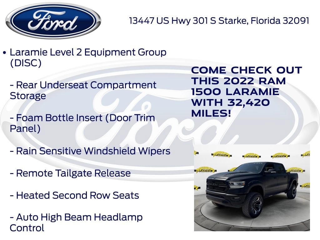 Used 2022 RAM 1500 Laramie AWD/4WD image 20