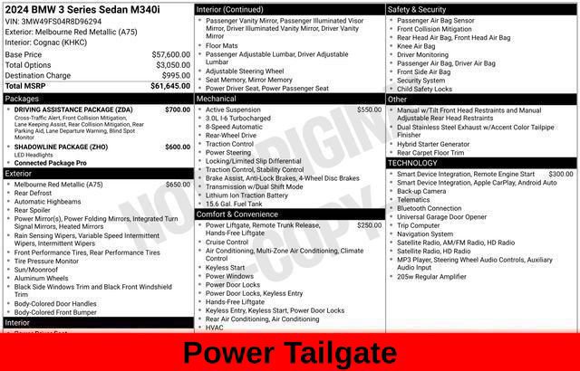 Used 2024 BMW M340i w/ Driving Assistance Package RWD image 63