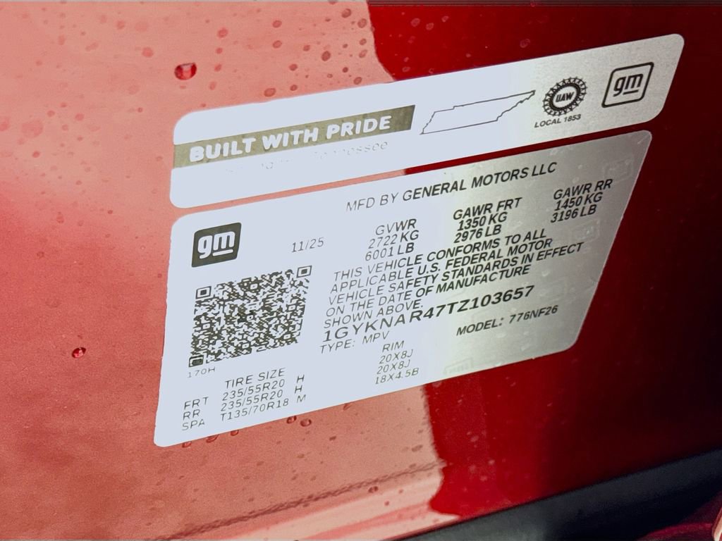 New 2026 Cadillac XT5 Luxury w/ LPO, ONYX Package image 21