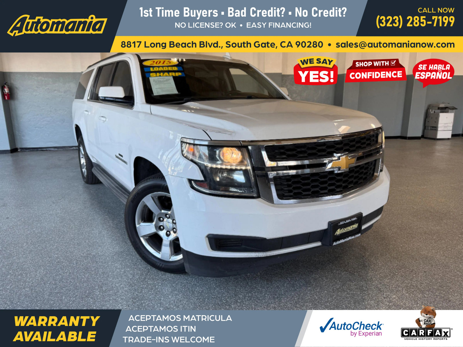 Used 2015 Chevrolet Suburban LS