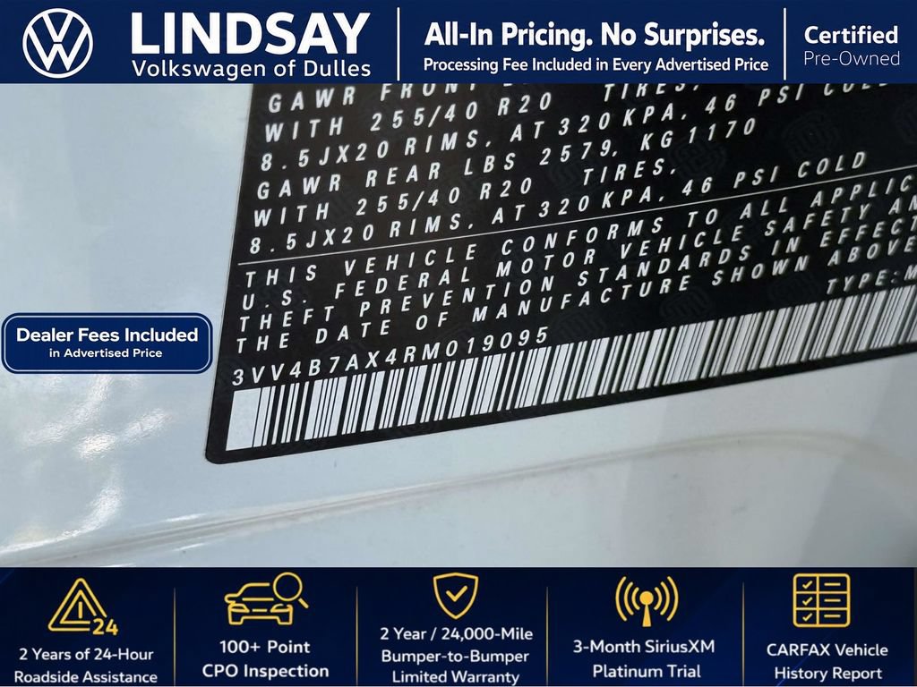 Certified 2024 Volkswagen Tiguan SEL R-Line AWD/4WD image 29