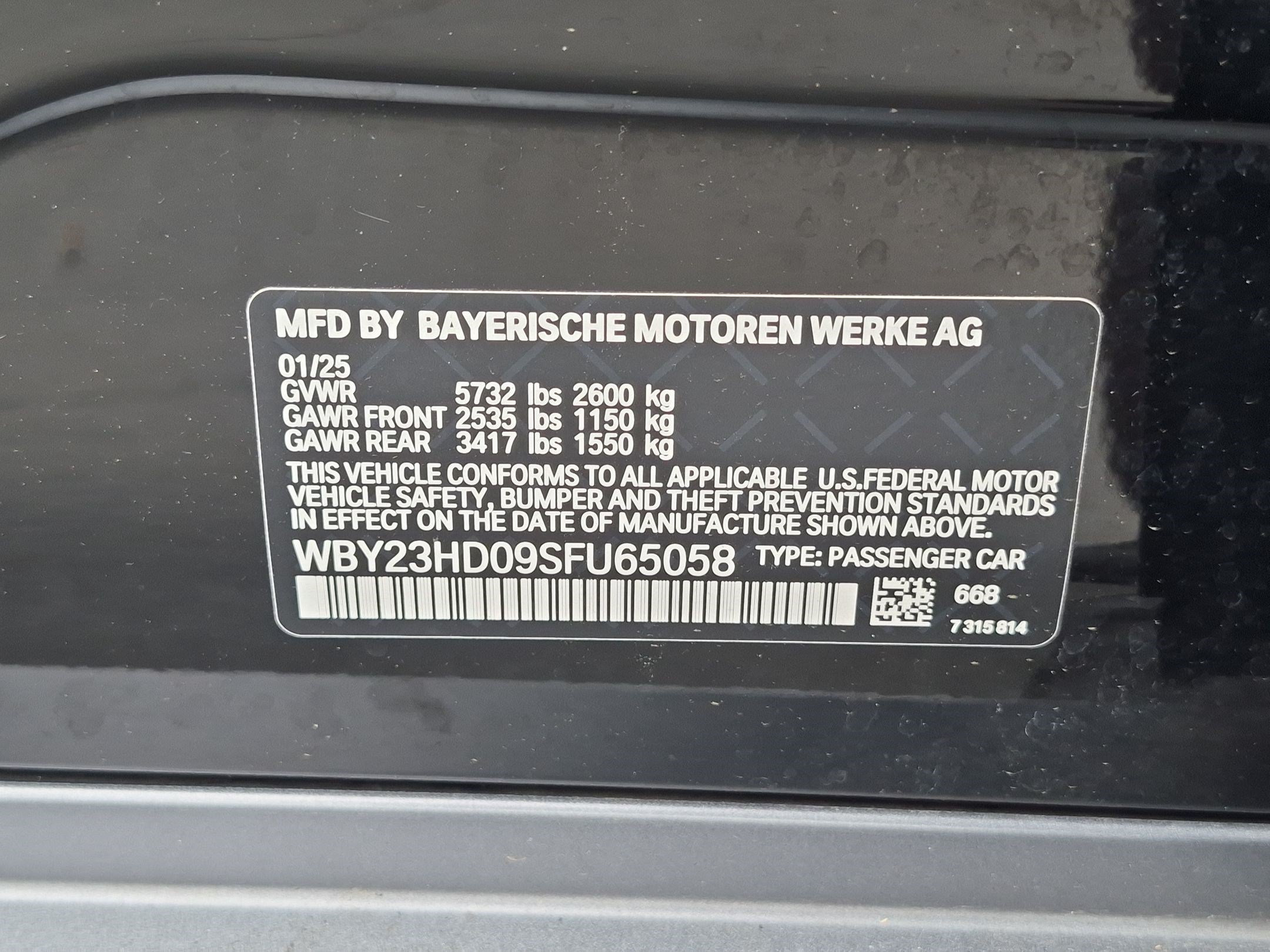Certified 2025 BMW i4 eDrive40 w/ Parking Assistance Package RWD image 35