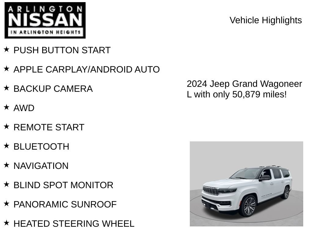 Used 2024 Jeep Grand Wagoneer L Series III AWD/4WD image 7