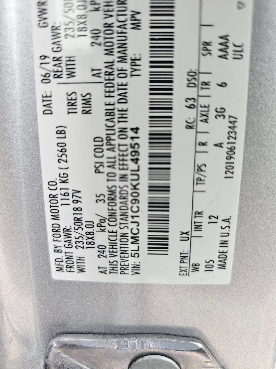 Used 2019 Lincoln MKC Premiere FWD image 13