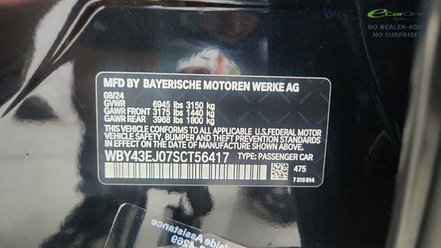 Used 2025 BMW i7 eDrive50 w/ M Sport Package RWD image 61