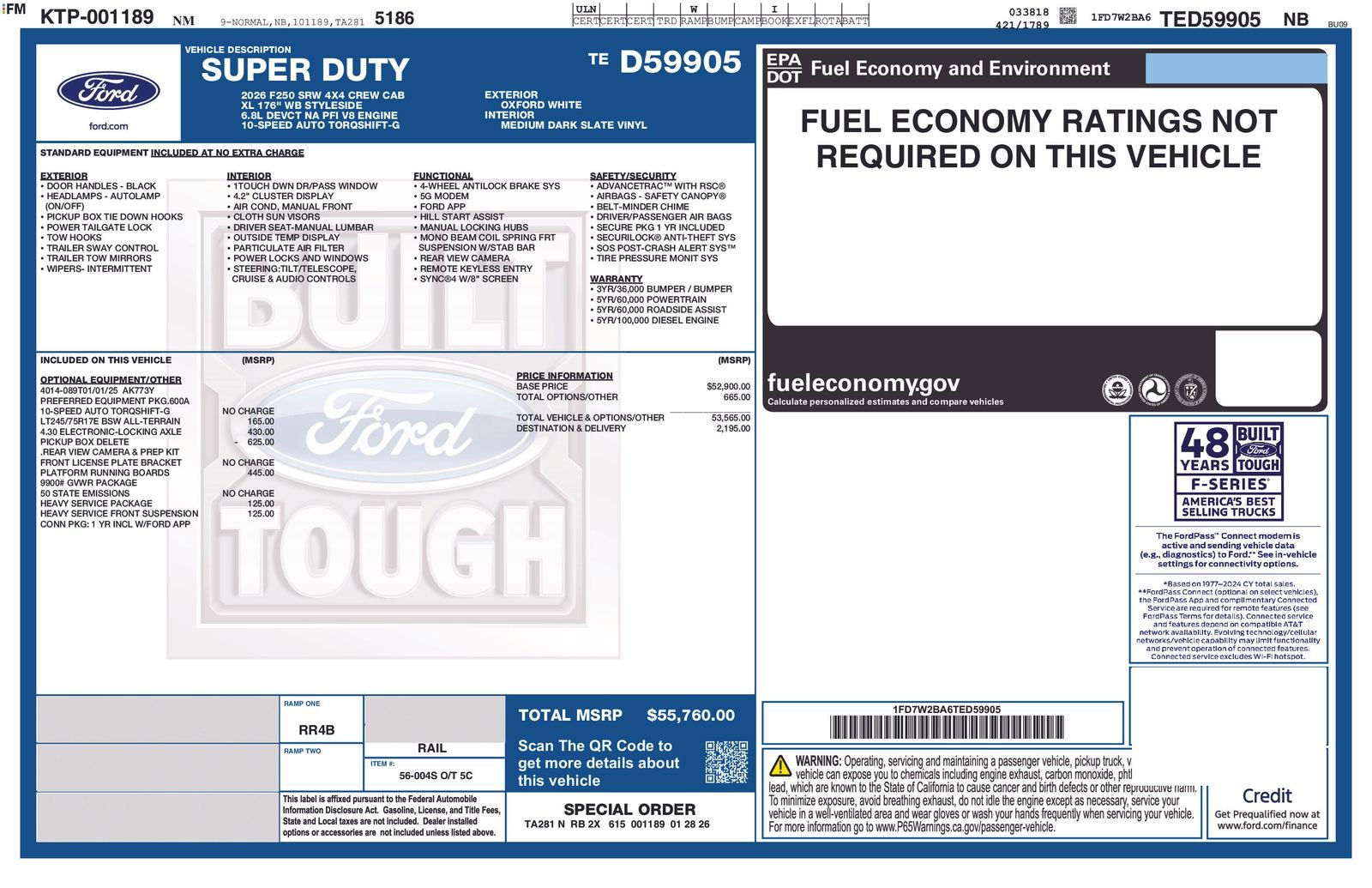 New 2026 Ford F250 XL image 2