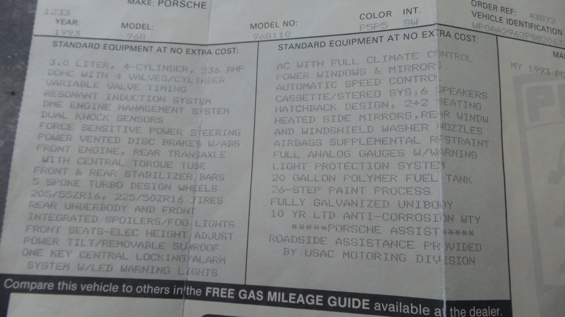 Used 1993 Porsche 968 Coupe image 72