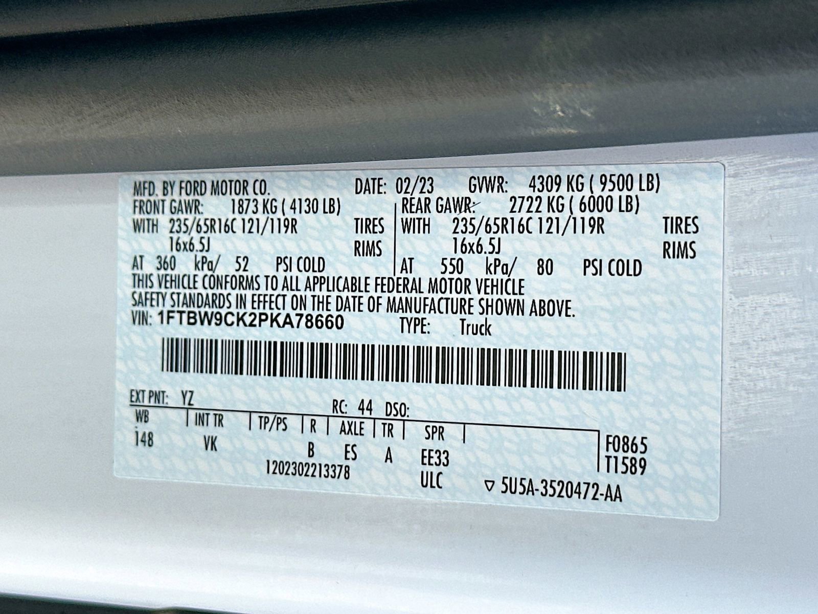 Used 2023 Ford E-Transit Medium Roof w/ Load Area Protection Package RWD image 30